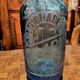 1/2 old siphon engraved in blue glass