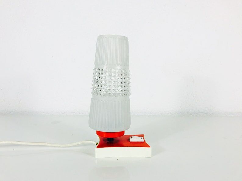 Crystal bedside lamp - Germany 1970s