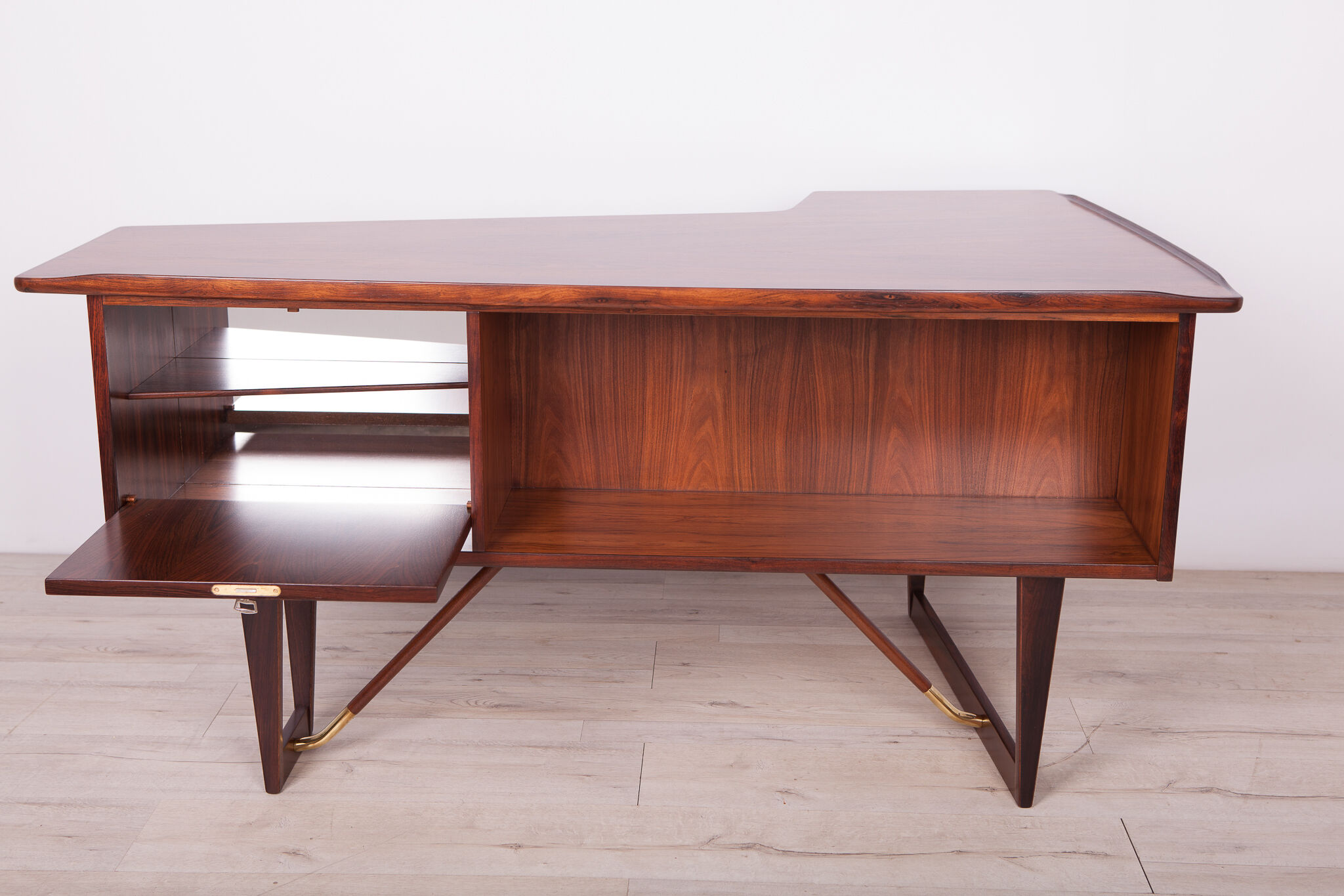 Mid Century Boomerang Rosewood Desk by Peter Løvig Nielsen, 1970s