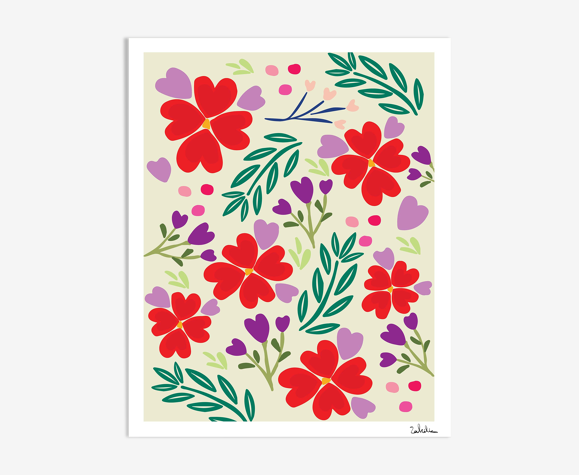 Tirage "Nos coeurs fleuriront au printemps"