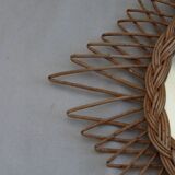 Wicker mirror 52cm
