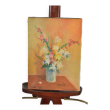 Oil on canvas bouquet of flowers