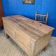 Bureau vintage vers 1920, table de ferme