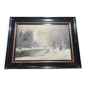 Huile sur toile signée