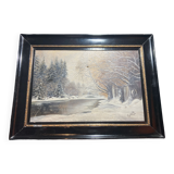 Oil on canvas signed L. Schmitt 1993
