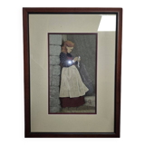 Claude Roussel: embroidery with silk thread