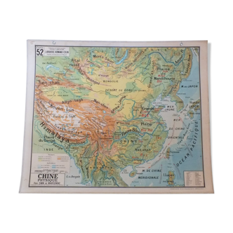 Displays school Vidal-Lablache No. 52 physical China and policy