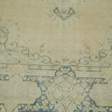Hand-Knotted Persian Antique 1970s 284 cm x 388 cm Beige Wool Carpet