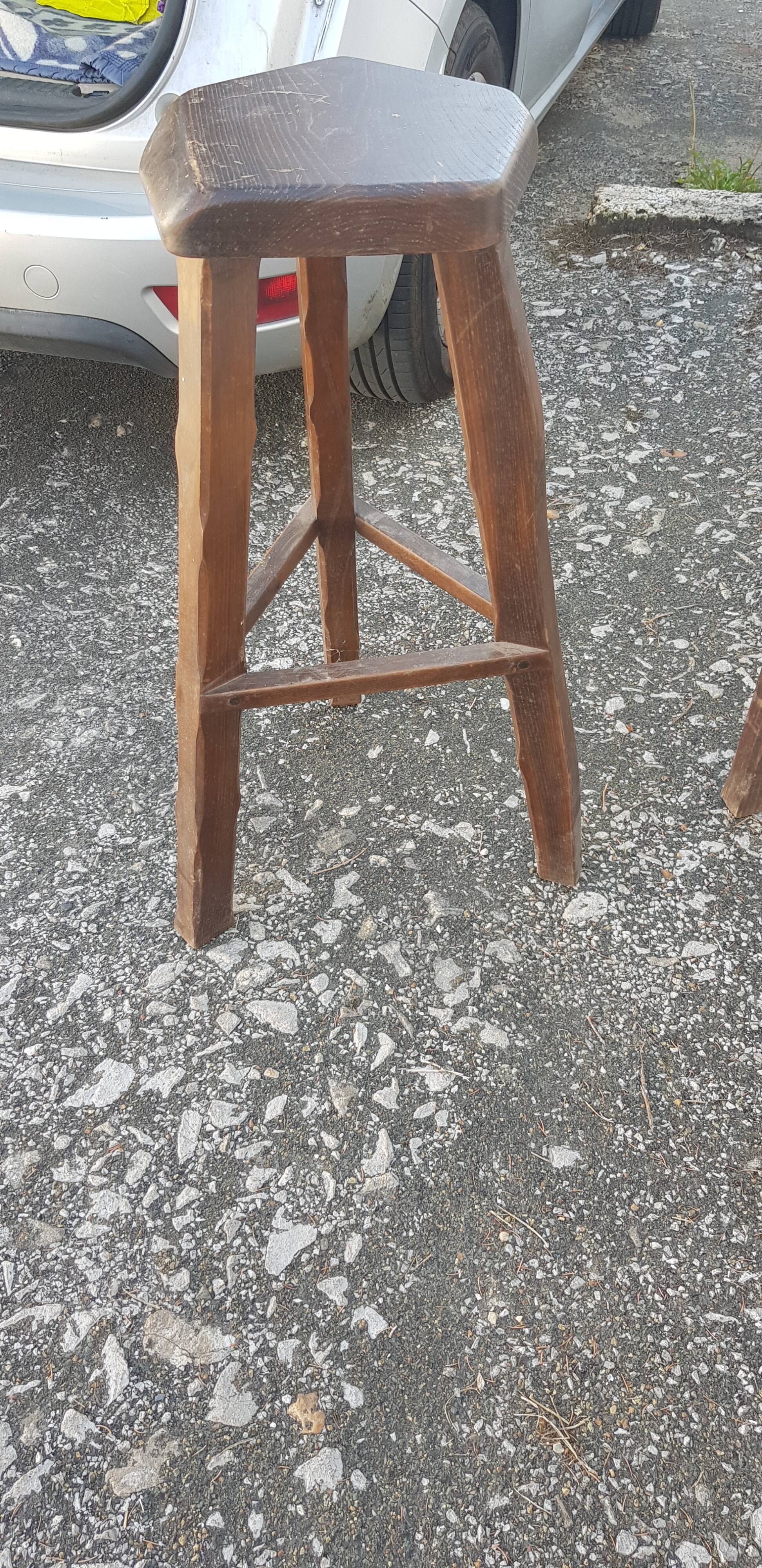 paire de tabourets hauts de bar aranjou