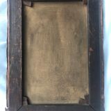 Tableau ancien  huile sur toile paysage nord américain chute d'eau