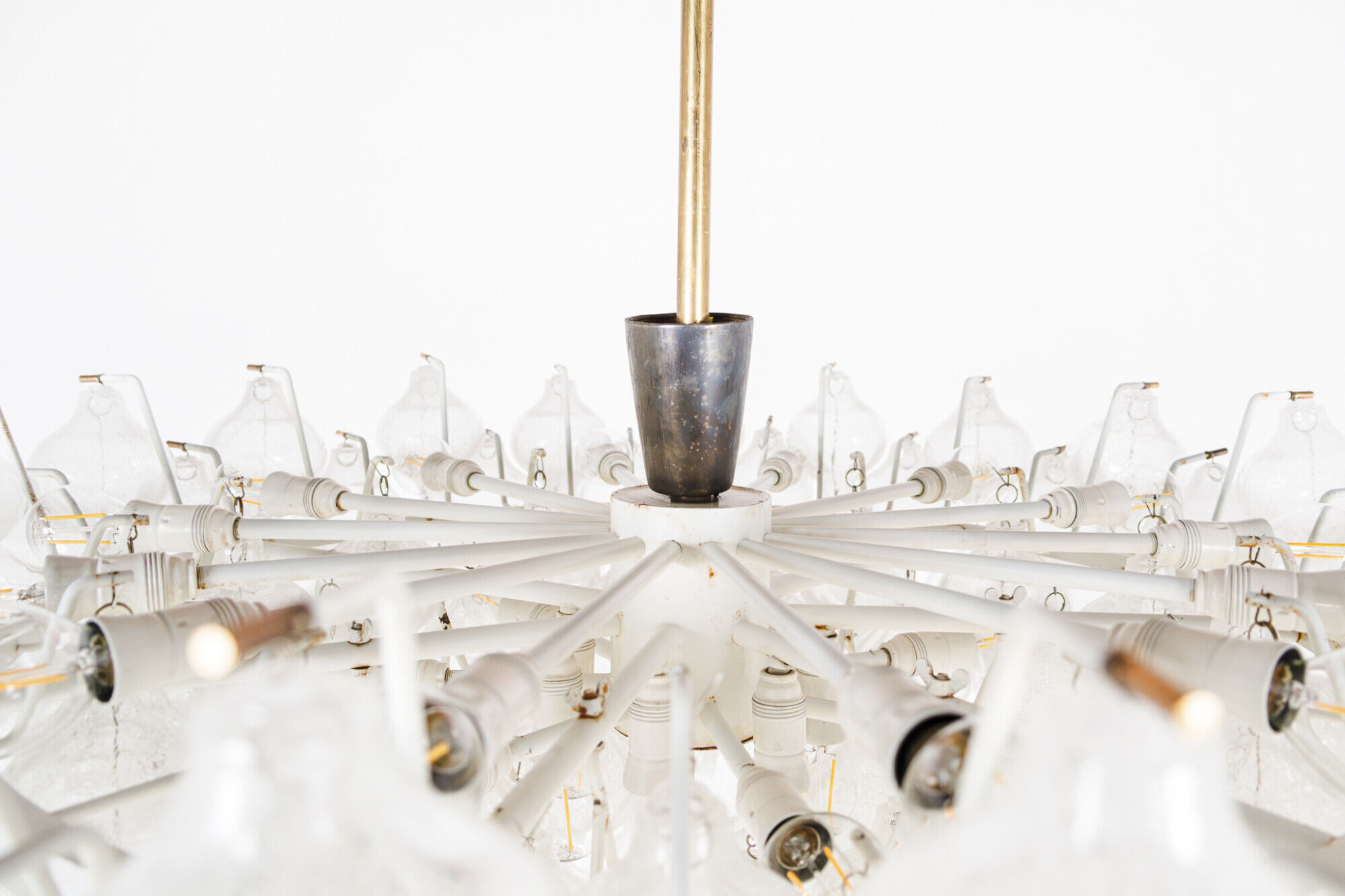 XL Tulipan Waterfall Glass Chandelier by Kalmar - Austria 1960s
