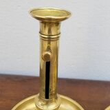 Paire de Bougeoirs Louis Philippe en laiton 1900s