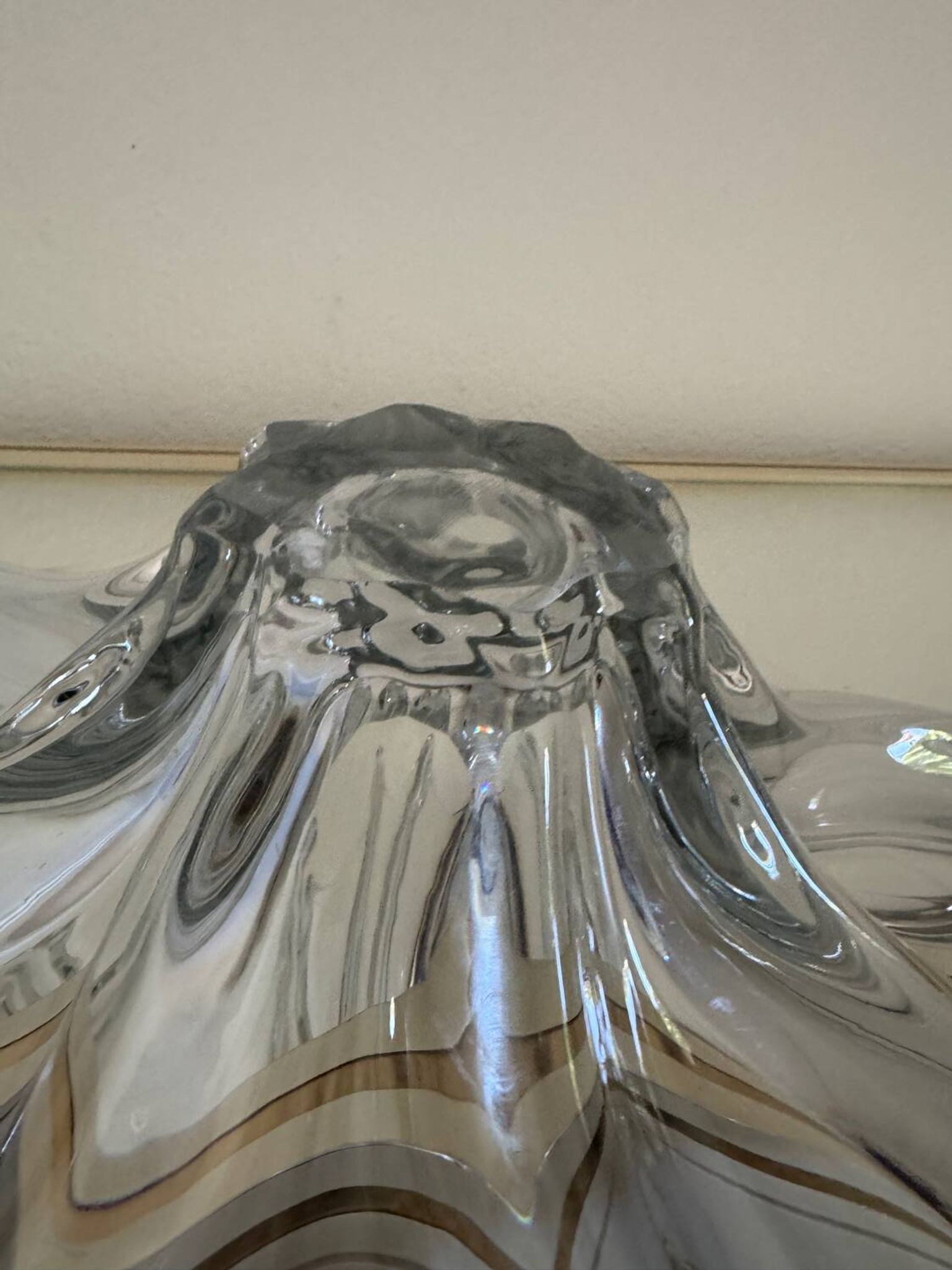 Coupe étoile en cristal de Vannes, années 60