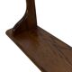 Vintage book shelf wall rack 1970s wood minimalist design
