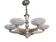 Lustre art déco bronze argenté Petitot