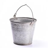 Vintage zinc bucket  flower pot