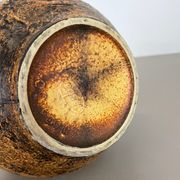 Fat lava pottery "maya tiki" vase by jasba ceramics, germany, 1970s