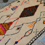 Tribal berber carpet 244 x 147 cm