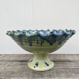 Ceramic fruit bowl on foot