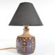 Scandinavian Modern Blue Glazed Stoneware Table Lamp, Søholm Stentøj, 1960s