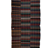 Vintage striped turkish kilim rug 185 x 393 cm