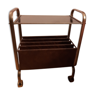 Vintage brass magazine holder