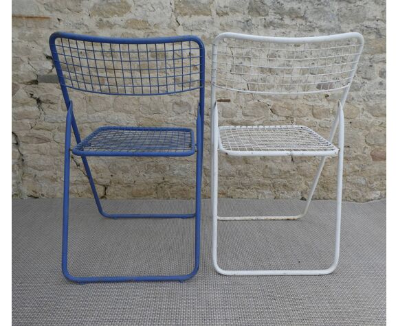 Paire de chaises pliantes Ted Net de Niels Gammelgaard pour Ikéa, années 70  | Selency