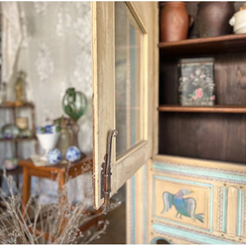 Painted antique wardrobe