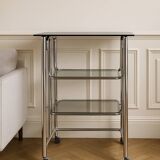 3-tier chrome serving trolley