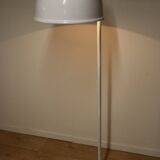 Vintage floor lamp in white lacquered metal, 1970