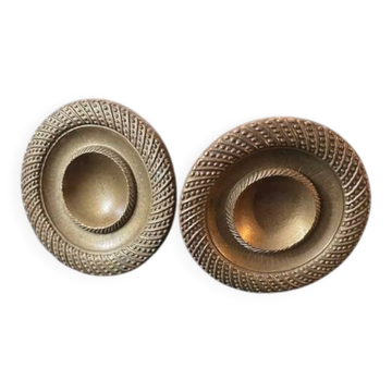 paire de boutons poignées en bronze époque Empire pour meubles