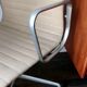 Eames office chair - EA 104 (similar to EA 108) beige fabric and aluminum