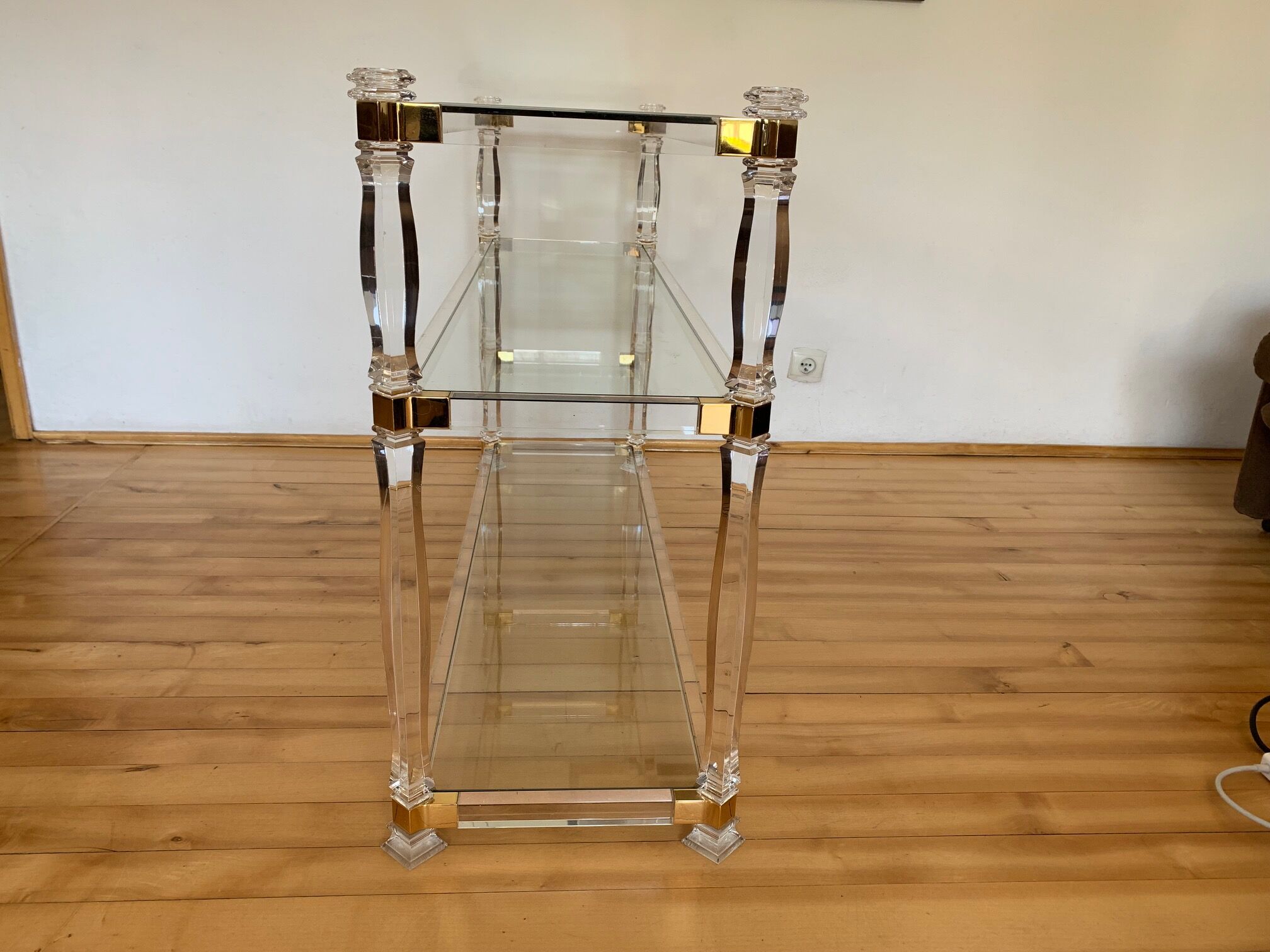 Lucite console Orsenigo 1970s