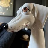 Enameled porcelain dog