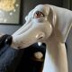 Enameled porcelain dog