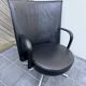Swivel armchair EJ80B “Partner” – Erik Jørgensen – black leather