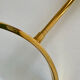 Suspension mid-century laiton et verre opalin