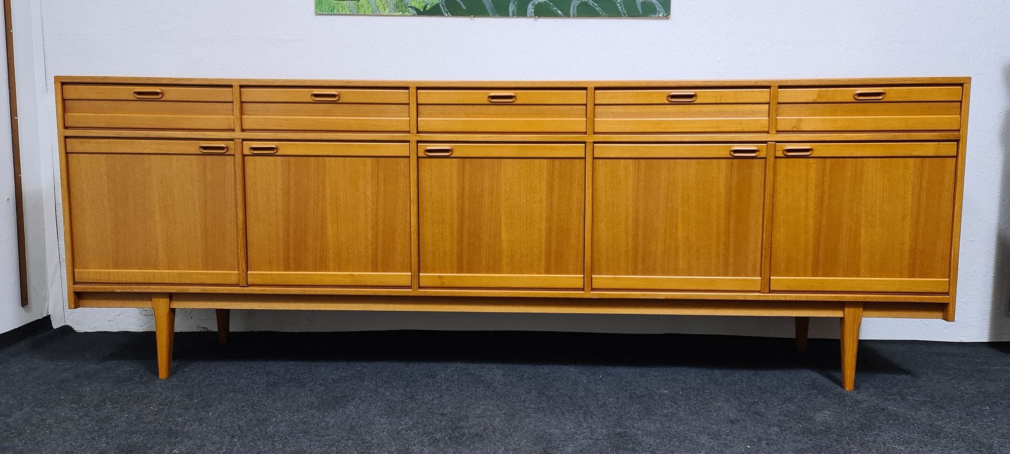 Enfilade allemande en teck vintage par Mustering