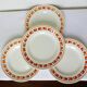 4 flat plates in iron earth from Salins, Lucette model 210809