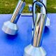 Chandelier ceiling lamp suspension 3 spots aluminum  1970