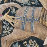 Vintage tapestry hand-screen printed in France