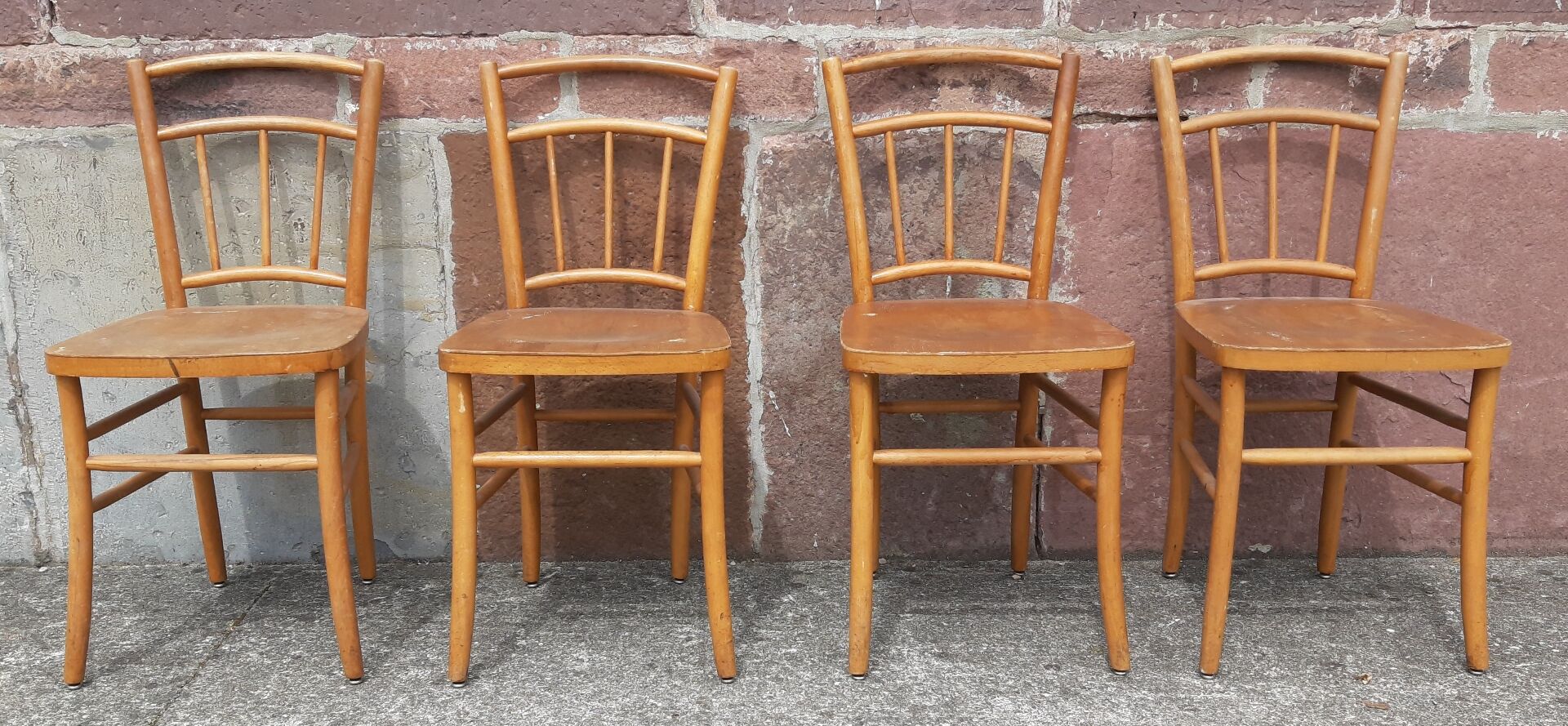 Chaises bistrot (Lot de 4 chaises)