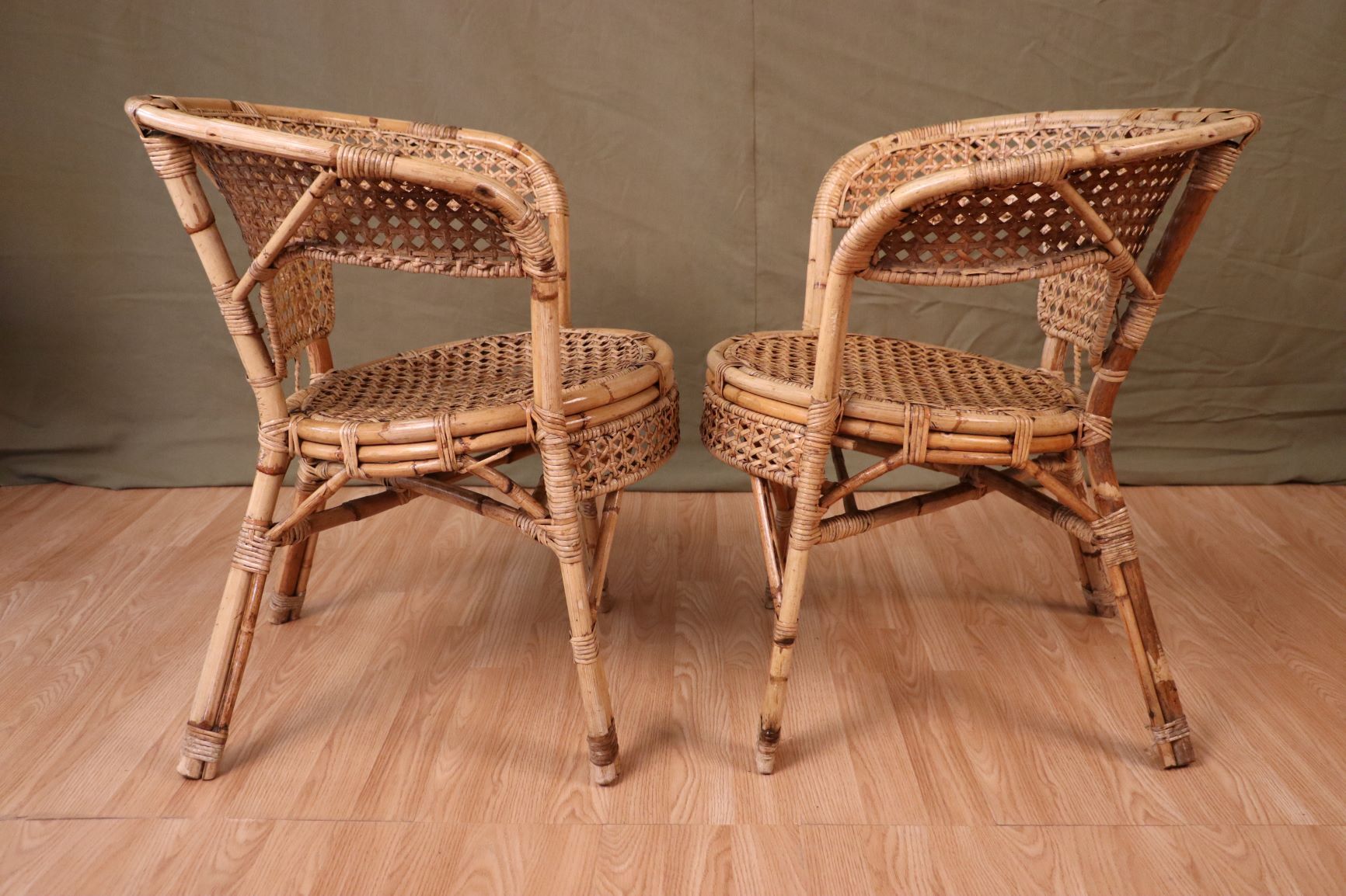 Series 4 rattan armchairs