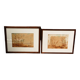 Paire d'aquarelles, paysages animés L. Meyer