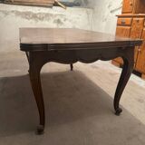 Large extendable dining table in Louis XV style – marquetry