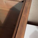 Old sloping pine display case
