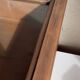 Old sloping pine display case