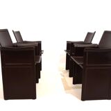 Set of 4 Matteo Grassi Korium dining/conference chairs by Tito Agnoli