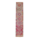 Soft Pink Oriental Turkish Runner Rug, 75x357Cm