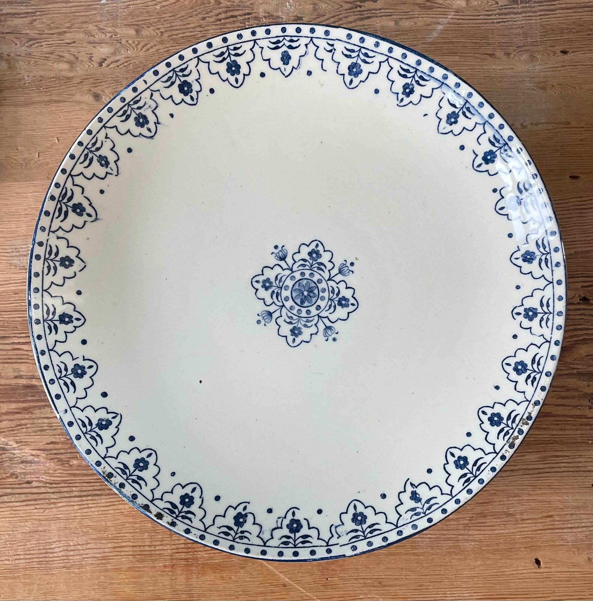 Lot of 2 stews Terre de Fer Clairefontaine XIXth, model "Indian"